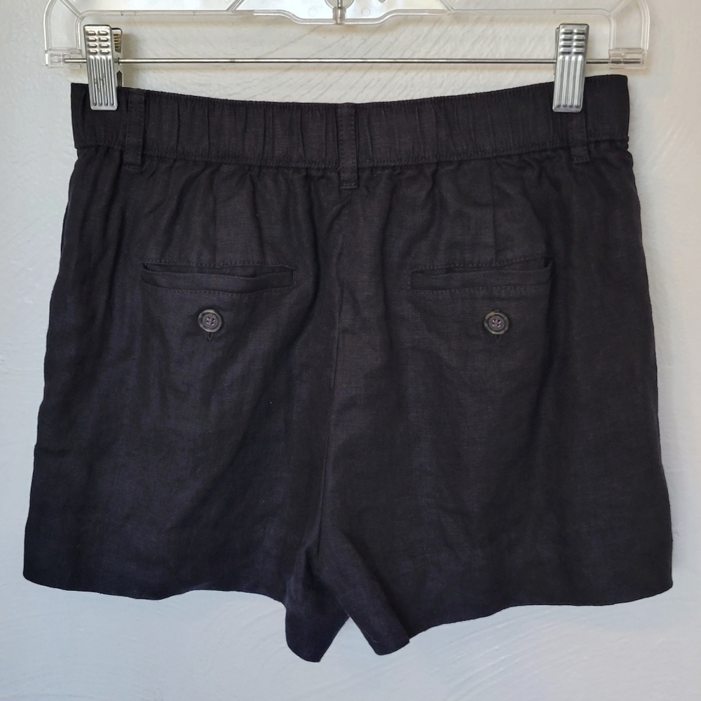 J. CREW XXS Women's Black Linen Shorts